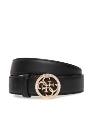 Guess Pasek Damski BW9284 P5430 Czarny. Czarne paski Guess, z aplikacjami, ze skóry. Za 249.99 zł.