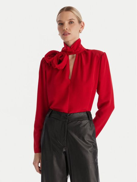 ACCESS FASHION Bluzka 54-2063-171 Czerwony Regular Fit. Czerwone bluzki ACCESS FASHION, bez wzorów, z syntetyku, bez kołnierzyka, bez ramiączek. Za 419.99 zł.