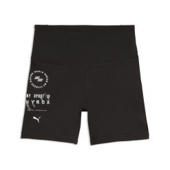 Damskie krótkie legginsy PUMA × HYROX Essentials PUMA. Czarne legginsy Puma, l, bez wzorów, z dzianiny, krótkie. Za 149.99 zł.