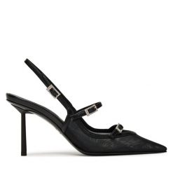 Sandały Le Silla. Czarne sandały LE SILLA, bez wzorów, bez obcasa, na szpilce, bez zapięcia. Za 2,269.00 zł.