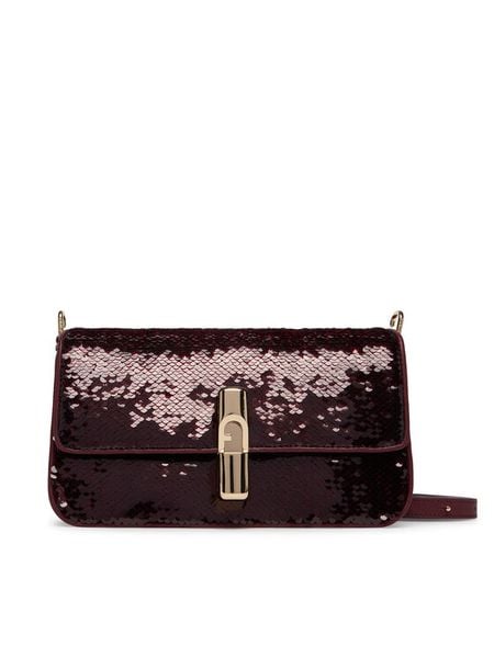 Furla Torebka Iride S WB01950 BX1377 CN 26700 Bordowy. Czerwone listonoszki Furla, bez wzorów, z materiału, bez dodatków. Za 1,389.00 zł.