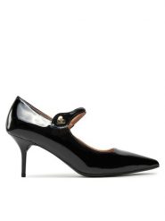 LOVE MOSCHINO Szpilki JA10537G0LIH0000 Czarny. Czarne szpilki Love Moschino, bez wzorów, ze skóry, bez obcasa, na szpilce, bez zapięcia. Za 859.99 zł.