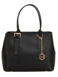 Mia Tomazzi Skórzana torebka w kolorze czarnym - 31 x 24 x 11 cm rozmiar: onesize. Czarne torby na ramię Mia Tomazzi, bez wzorów, z materiału, na ramię, bez dodatków. Za 400.95 zł.