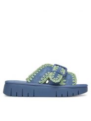 Roxy Klapki HY62277-3 Niebieski. Niebieskie klapki Roxy, bez wzorów, z materiału, bez obcasa. Za 179.99 zł.