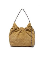 Tory Burch Torebka 166066 Beżowy. Brązowe torebki klasyczne Tory Burch, bez wzorów, ze skóry, bez dodatków. Za 2,754.00 zł.