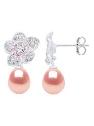 ATELIERS SAINT GERMAIN Srebrne kolczyki-wkrętki z cyrkoniami i perłami rozmiar: onesize. Szare kolczyki ATELIERS SAINT GERMAIN, z cyrkonią, srebrne. Za 347.99 zł.