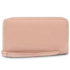 ACCCESSORIES 1W1-038-SS20 Beżowy. Brązowe portfele ACCCESSORIES, bez wzorów, ze skóry ekologicznej. Za 39.99 zł.