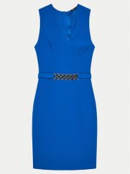Marciano Guess Sukienka koktajlowa 4GGK31 7070A Granatowy Regular Fit. Niebieskie sukienki Marciano Guess, z aplikacjami, z syntetyku, wizytowe, bez kołnierzyka, bez ramiączek. Za 479.99 zł.