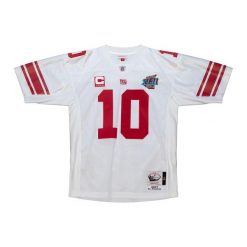 Koszulka Nfl New York Giants Eli Manning. Białe bluzki Mitchell & Ness, bez wzorów, sportowe, bez kołnierzyka, bez ramiączek. Za 1,285.50 zł.