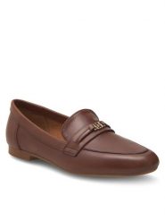 Gino Rossi Lordsy AMBER-23453PE Brązowy. Brązowe lordsy Gino Rossi, bez wzorów, ze skóry, bez obcasa, bez zapięcia. Za 229.99 zł.