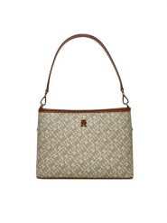 Tommy Hilfiger Torebka AW0AW17342 Beżowy. Brązowe torebki klasyczne TOMMY HILFIGER, bez wzorów, ze skóry, bez dodatków. Za 489.99 zł.