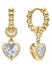 DI GIORGIO Pozłacane kolczyki-kreole z cyrkoniami rozmiar: onesize. Żółte kolczyki DI GIORGIO, z cyrkonią, pozłacane. Za 161.34 zł.