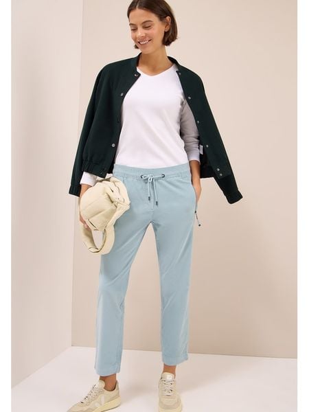 Cecil Spodnie w kolorze błękitnym rozmiar: L/L28. Niebieskie spodnie materiałowe Cecil, na co dzień, l, bez wzorów, z materiału. Za 171.28 zł.