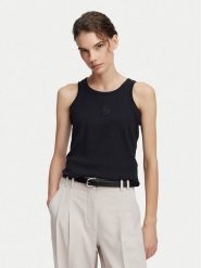 Beverly Hills Polo Club Top P-SS26W-TK550000 Granatowy Regular Fit. Niebieskie koszulki polo Beverly Hills Polo Club, s, bez wzorów, z bawełny, bez kołnierzyka, bez ramiączek. Za 89.99 zł.