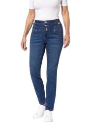 WITT WEIDEN Dżinsy - Slim fit - w kolorze granatowym rozmiar: 52. Niebieskie jeansy WITT WEIDEN, bez wzorów, z podwyższonym stanem. Za 100.75 zł.