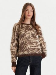 ViCOLO Sweter 55044F Brązowy Regular Fit. Brązowe swetry ViCOLO, l, bez wzorów, z syntetyku, bez ramiączek. Za 519.99 zł.