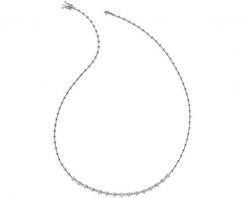 Naszyjnik z białego złota z brylantami - 43 cm - 0,36 ct - próba 585. Białe naszyjniki Apart, z brylantem, złote. Za 13,590.00 zł.