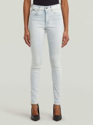 G-Star Dżinsy "3301" - Skinny fit - w kolorze błękitnym rozmiar: W28/L34. Niebieskie jeansy G-Star, l, z aplikacjami. Za 214.19 zł.