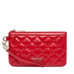 Torebka Nine West. Czerwone kopertówki Nine West, bez wzorów, bez dodatków. Za 99.99 zł.