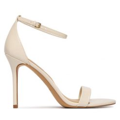 Sandały Aldo. Białe sandały Aldo, bez wzorów, bez obcasa, na szpilce, bez zapięcia. Za 339.99 zł.