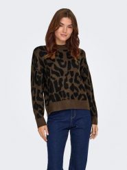 JDY Sweter w kolorze brązowym rozmiar: L. Brązowe swetry JDY, l, bez wzorów, bez ramiączek. Za 149.66 zł.