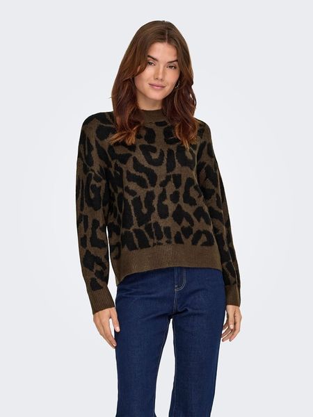 JDY Sweter w kolorze brązowym rozmiar: M. Brązowe swetry JDY, m, bez wzorów, bez ramiączek. Za 126.75 zł.