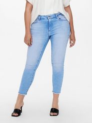 ONLY Carmakoma Dżinsy - Skinny fit - w kolorze błękitnym rozmiar: 44/L32. Niebieskie jeansy Only Carmakoma, l, z aplikacjami. Za 114.17 zł.