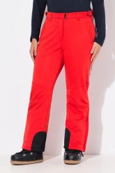 Damskie Spodnie softshell wodoodporne kieszenie na zamek błyskawiczny. Czerwone spodnie narciarskie Ulla Popken, plus size, bez wzorów, z materiału, trekkingowe. Za 539.99 zł.