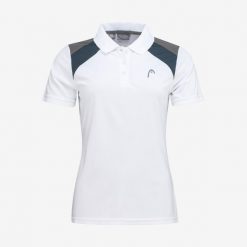 Koszulka polo damska CLUB 22 Tech. Białe koszulki polo Head, m, bez wzorów, z poliesteru, bez kołnierzyka, bez ramiączek. W wyprzedaży za 140.00 zł.