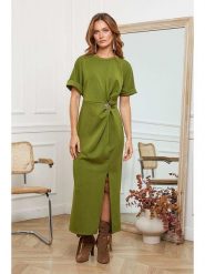 Joséfine Sukienka "Orgeval" w kolorze zielonym rozmiar: M. Zielone sukienki Joséfine, na co dzień, m, bez wzorów, bez kołnierzyka, bez ramiączek, maxi, proste. Za 139.87 zł.