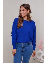 Soft Cashmere Sweter w kolorze niebieskim rozmiar: 34/36. Niebieskie swetry Soft Cashmere, bez wzorów, z kaszmiru, bez ramiączek. Za 101.70 zł.
