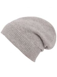 Zwillingsherz Kaszmirowa czapka beanie w kolorze jasnoszarym rozmiar: onesize. Szare czapki Zwillingsherz, bez wzorów, z kaszmiru. Za 193.70 zł.