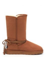 Blackfield Kozaki zimowe "Eowin" w kolorze jasnobrązowym rozmiar: 41. Brązowe kozaki Blackfield, na zimę, z materiału, z okrągłym noskiem, bez obcasa, bez zapięcia. Za 197.95 zł.