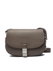 PINKO Torebka Saddle Mini PE PLTT 103831 A1ZX Szary. Szare listonoszki Pinko, bez wzorów, ze skóry, bez dodatków. Za 1,489.00 zł.