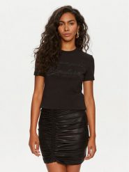 Versace Jeans Couture T-Shirt 76HAH6A8 Czarny Regular Fit. Czarne t-shirty Versace Jeans Couture, s, bez wzorów, z bawełny, bez kołnierzyka, bez ramiączek. Za 289.99 zł.