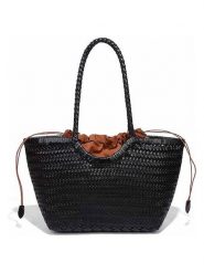 SUVRAI Torebka w kolorze czarnym - 45 x 25 x 15 cm rozmiar: onesize. Czarne torby na ramię SUVRAI, bez wzorów, z materiału, na ramię, bez dodatków. Za 315.50 zł.