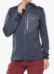 Bluza rozpinana damska Rab Ascendor Hoody. Szare bluzy RAB, m, bez wzorów, z materiału, bez kaptura. Za 588.49 zł.