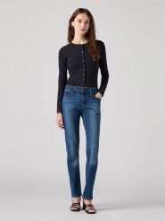 Levi´s Dżinsy "Stealing The Show" - Slim fit - w kolorze granatowym rozmiar: W28/L34. Niebieskie jeansy l, z aplikacjami. Za 185.76 zł.