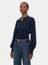 Pinko Sweter Costina 104016 A15S Granatowy Regular Fit. Niebieskie swetry Pinko, s, bez wzorów, z syntetyku, bez ramiączek. Za 549.99 zł.