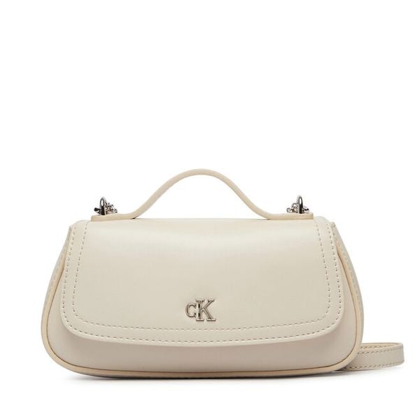 Torebka Calvin Klein. Białe torebki klasyczne Calvin Klein, bez wzorów, bez dodatków. Za 409.99 zł.