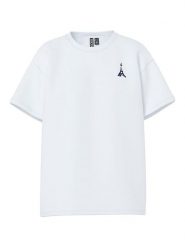 Pieces Koszulka "Alifi" w kolorze białym rozmiar: M. Białe bluzki Pieces, m, bez wzorów, z bawełny, bez kołnierzyka, bez ramiączek. Za 65.85 zł.