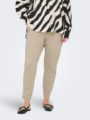 ONLY Carmakoma Spodnie w kolorze beżowym rozmiar: 42/L32. Brązowe spodnie materiałowe Only Carmakoma, na co dzień, l, bez wzorów, z materiału. Za 104.99 zł.