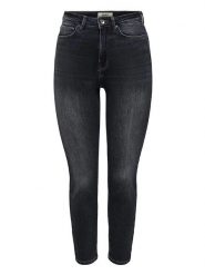 ONLY Dżinsy - Skinny fit - w kolorze czarnym rozmiar: W30/L32. Czarne jeansy Only, l, z aplikacjami, z podwyższonym stanem. Za 178.45 zł.