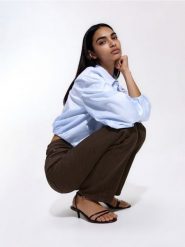 Jeansy straight fit - dark grey jeans. Szare jeansy Reserved, bez wzorów. Za 129.99 zł.