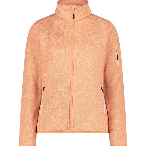 Bluza polarowa damska CMP Haze Jacket Knitted. Brązowe bluzy CMP, bez wzorów, z materiału, bez kaptura. Za 287.90 zł.