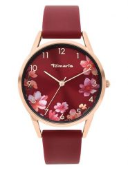 Tamaris Zegarek kwarcowy w kolorze różowozło-czerwonym rozmiar: onesize. Czerwone, analogowe zegarki Tamaris, metalowe. Za 130.99 zł.