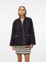 Vero Moda Kurtka "VMLIVA" w kolorze czarnym ze skóry syntetycznej rozmiar: XL. Czarne kurtki Vero Moda, xl, bez wzorów, ze skóry, bez kaptura. Za 217.99 zł.