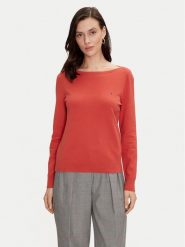 Tommy Hilfiger Sweter WW0WW40099 Czerwony Regular Fit. Czerwone swetry TOMMY HILFIGER, xs, bez wzorów, z syntetyku, bez ramiączek. Za 249.99 zł.