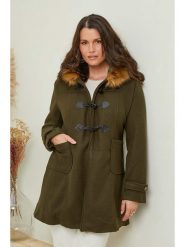 Curvy Lady Płaszcz przejściowy w kolorze khaki rozmiar: 48/50. Brązowe płaszcze Curvy Lady, bez wzorów, bez kaptura. Za 140.20 zł.