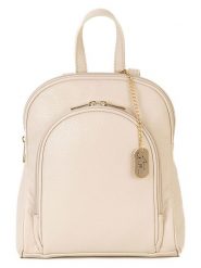 Anna Morellini Skórzany plecak " Breta" w kolorze kremowym - 24 x 30 x 12 cm rozmiar: onesize. Brązowe plecaki Anna Morellini, bez wzorów, z materiału. Za 224.95 zł.